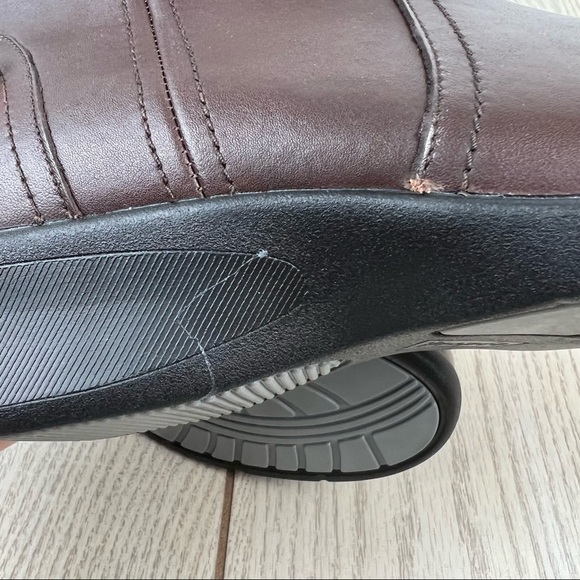 Propét Women's Waylynn Faux Fur Mid-Height Boots 10M Brown Leather $100 - Picture 6 of 12